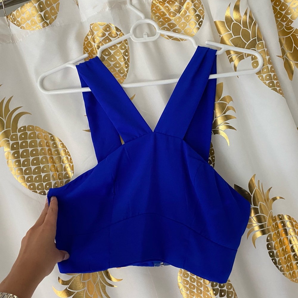 Charlotte Russe Royal Blue Cropped Top
